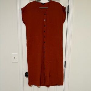 Madewell Rust Midi Dress